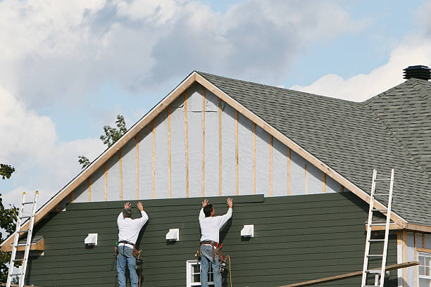 Professional Emergency Siding Repair technician working in West Suffield, CT